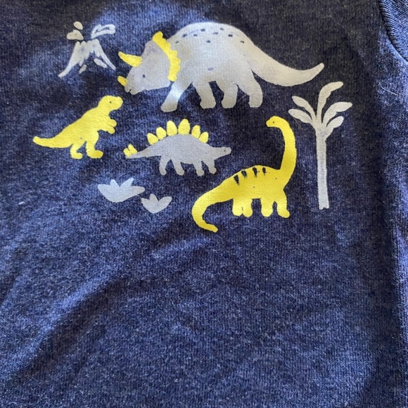 Carter's Blue and Yellow Dinosaur Bodysuit - Picture 3 of 4